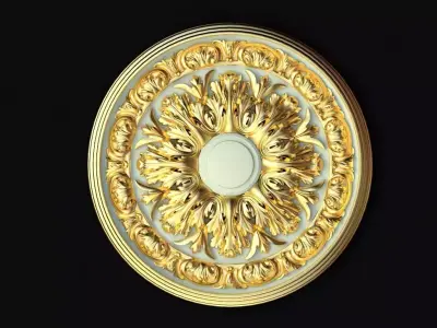 rosette dekor 3D model 30