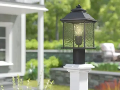 Hampstead -Light Hardwired Lantern Head - 2 Colour 3D model