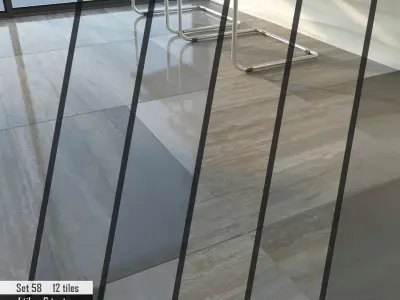 ABC Stone Set 3D model