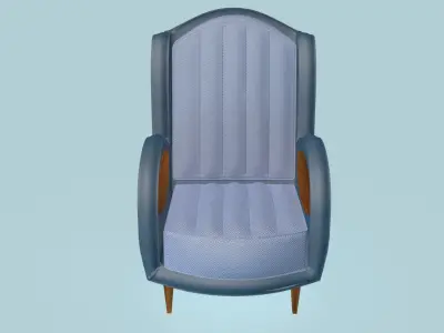 Inserted Elipse Armchair 3D model