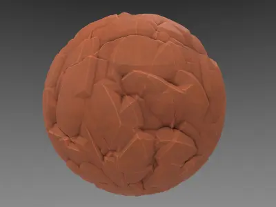 Rock - Stylised PBR Texture - Material  3D model