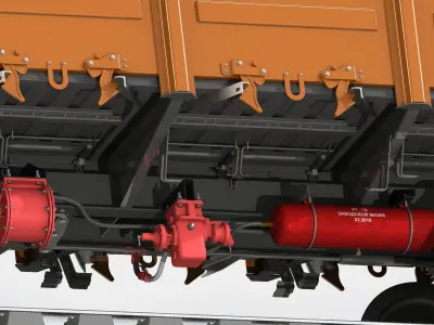 Railway Carriage 12-132 Model 3D model