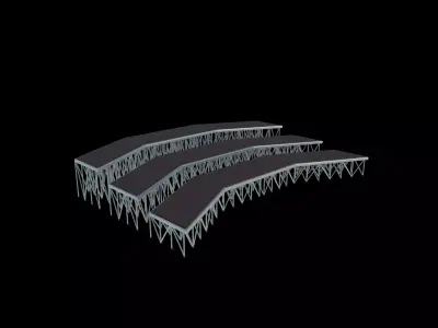 Portable stage 3D model