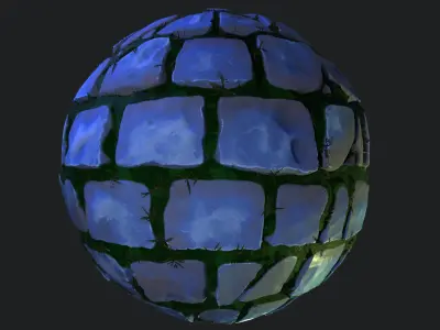 Stylized Brick Wall Material 03 Texture