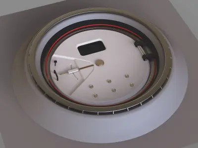 Sci-fi Door 3D model