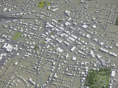 Longview  Low-poly 3D model