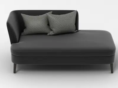 B and B Italia Chaise Lounge 3D model