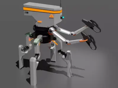 Four legs robot 3D model