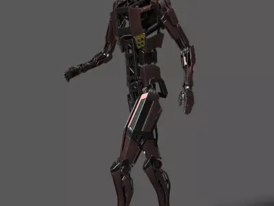 Animated Robot 3D model