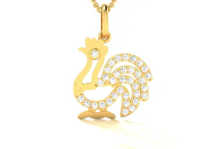 Solitaire Pendants 3dm STL OBJ FBX Render Details 3D print model