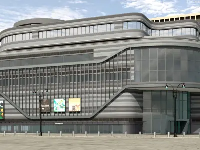  Modern Shopping Mall Complex 