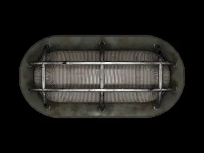 Bunker Light Low-poly 3D model