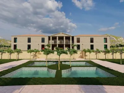 Casa Scene-villa-modern house 3D model