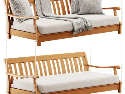 Wrenn Porch Wood Swing by Birch Lane 3D model