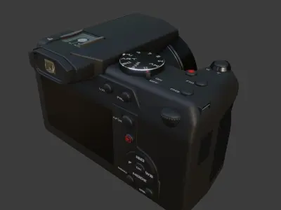 camera fully modified Low-poly 3D model