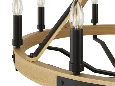 Pendant lamp chandelier 3D model