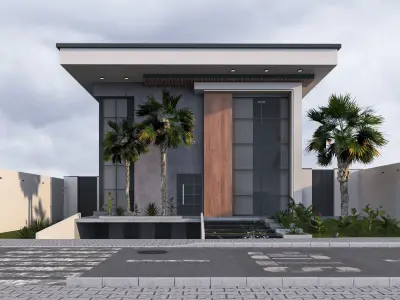 Villa house  design duplex  103 3D model