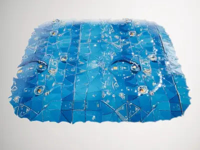 Futuristic Circuit Panels HQ PBR Textures Set Texture