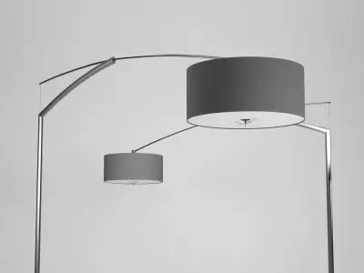 Balance arc floor lamp 3D model