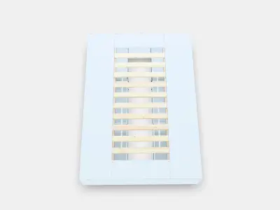 NORDLI Bed frame with storage 1 3D model