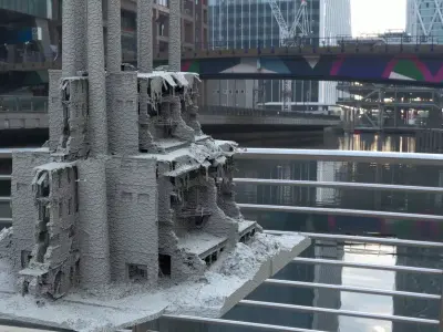 Factory ruins 2 3D model 3D model