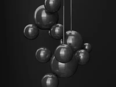 Chandeliers IC and GC Bolle 3D model