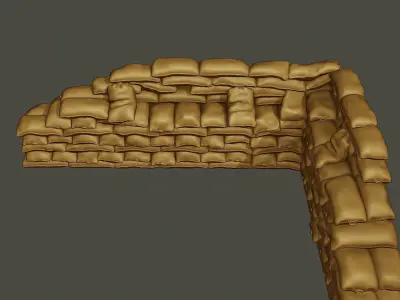 SandBags 007 3D print model