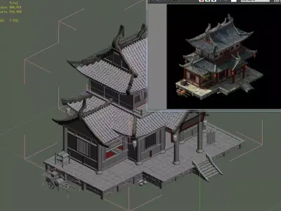 Peach Blossom Island - Tower 12 3D model