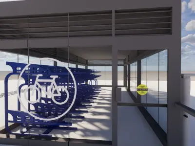 Secured Bike Storage 3D model