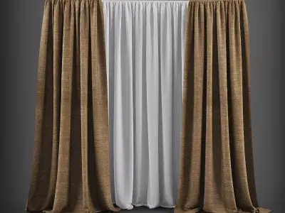 Curtain 3D model 18 3D model