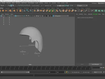skull versus helmet 3D print model