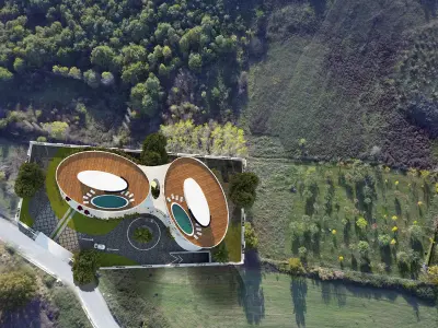 MODERN ELLIPSE HOTEL 3D model