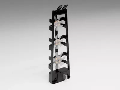 PS5 Cooling Fan Low-poly 3D model