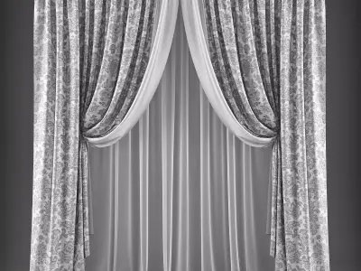 Curtain 3D model 320 Low-poly 3D model