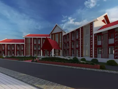 Laos Xiangkhoang Provine Office 3D model