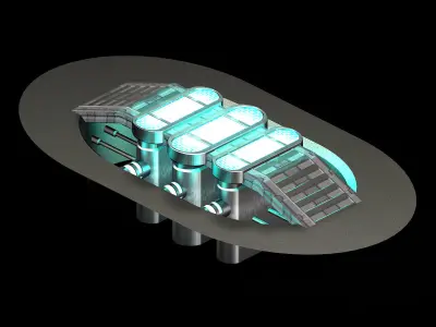 Satellite City Objects - Reserve Energy 12 3D model