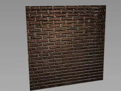 wall with high graphics Free 3D model