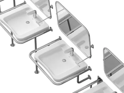 Washbasin for disaabled people  3D model