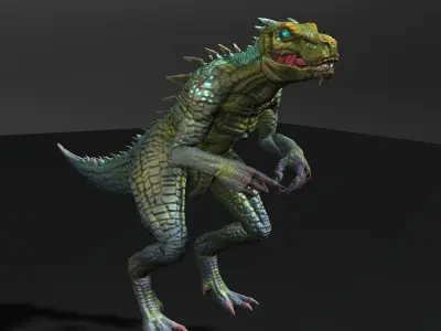 Raptor Animated 3d model  3D model