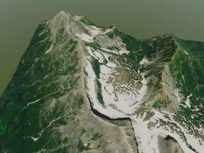 Mount Timpanogos Utah 3D model