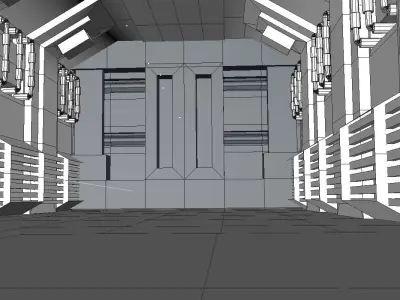 Sci Fi Corridor 3D model