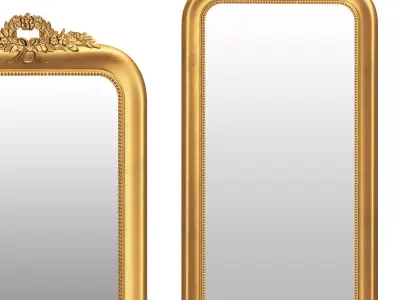 Magnolia Arched Floor Mirror by Joybird 3D model