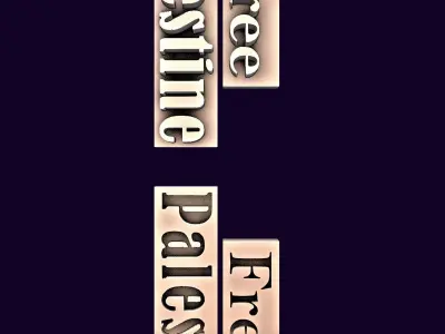 Free palestine Free 3D model