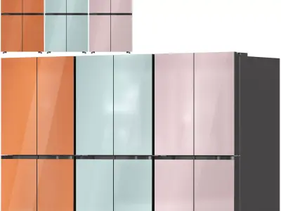 Samsung Refrigerator Collection 08 3D model