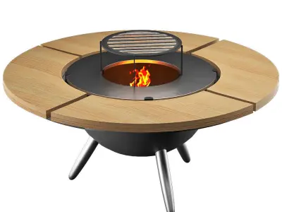 grill table 3D model