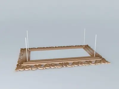 Pendant chandelier Frame Retro Free 3D model