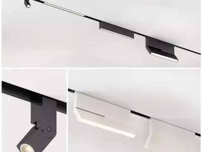 Delta Light Recessed Track Light Sets  3D model