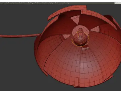 FIN BLUE 2 Low-poly 3D model