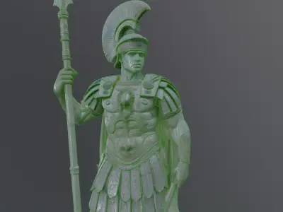 roman soldier statue 3D model