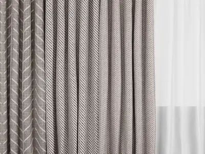 curtain 001 3D model